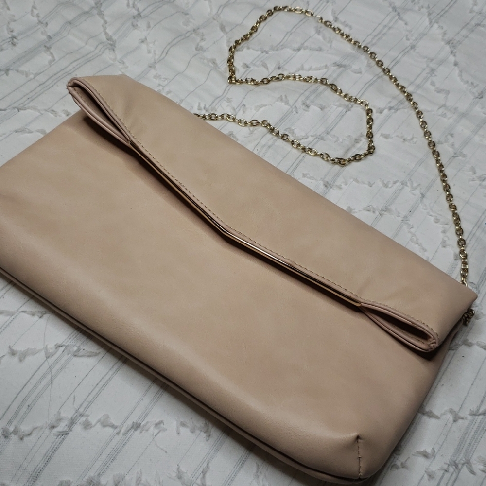Rose Fold Over Clutch Purse